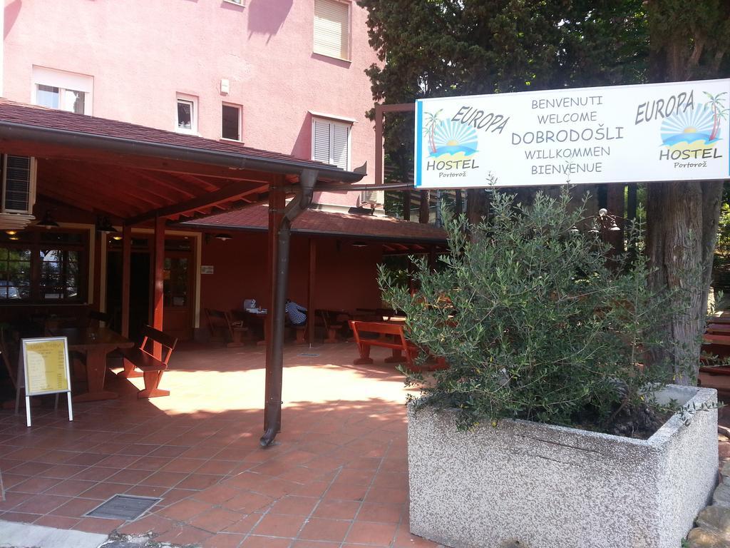 Europa Hostel Порторож Экстерьер фото